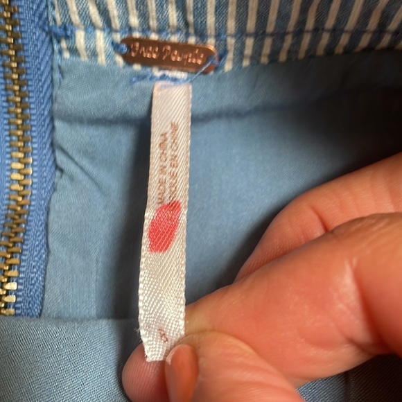 Free People Seersucker Stripe Skirt - Picture 4 of 9